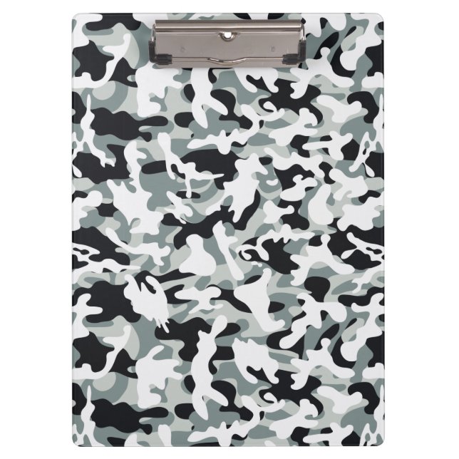 Snow Dust Camouflage Clipboard (Front)