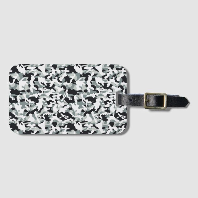 Snow Dust Camouflage   Luggage Tag (Front Horizontal)
