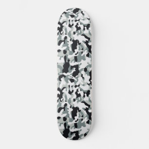 Snow Dust Camouflage  Skateboard
