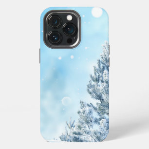 Snow falling Christmas Winter Background iPhone 13 Pro Case