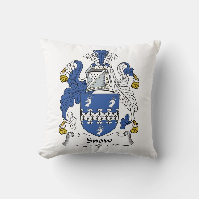 Snow Family Crest Cushion (Front)