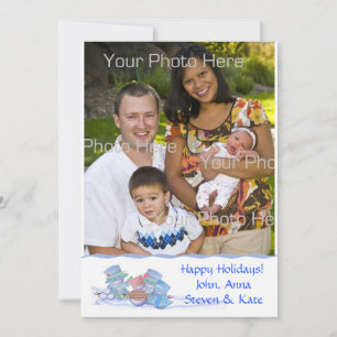 Snow Family Photo Card