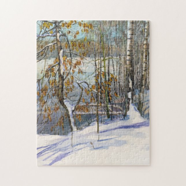 Snow fell jigsaw puzzle (Vertical)