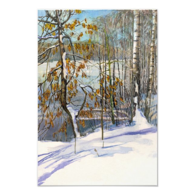 Snow fell photo print (Front)