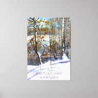 Snow fell Watercolor painting