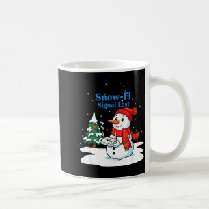Snow-fi Signal Lost Funny Christmas Snowman Wifi Coffee Mug