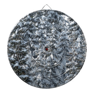 Snow Fir Tree Texture Dartboard