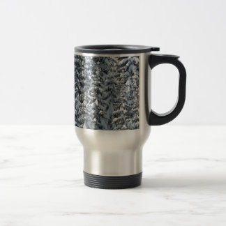 Snow Fir Tree Texture Travel Mug
