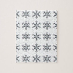 Snow flake jigsaw puzzle