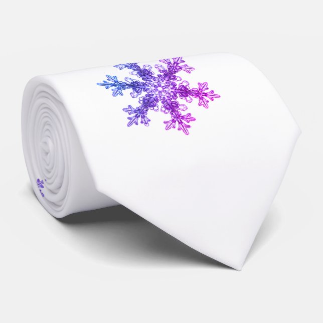 Snow flake - Let it Snow Tie (Rolled)