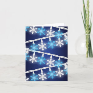 Snow Flake Lights Card