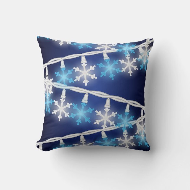 Snow Flake Lights Cushion (Front)