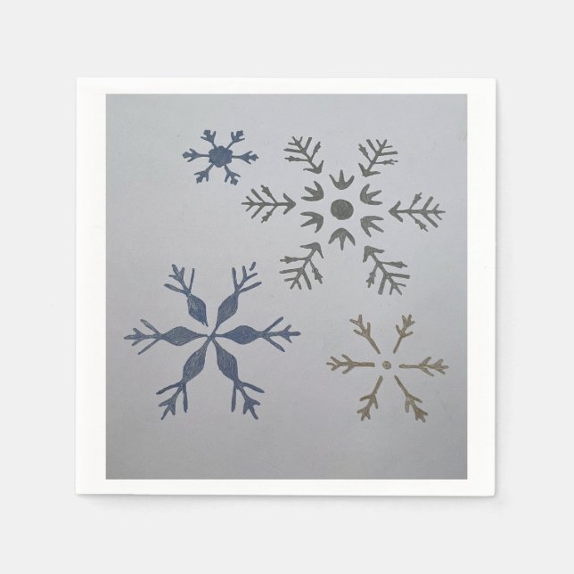 snow flake napkins  (Front)