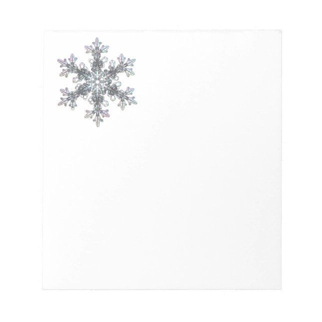Snow flake notepad (Front)