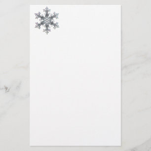 Snow flake stationery
