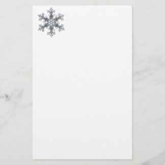 Snow flake stationery