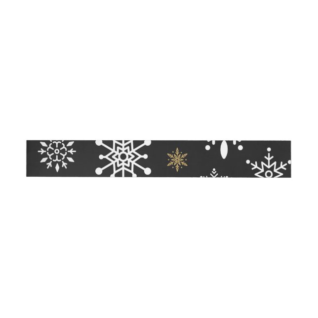 Snow Flakes 13 Wrap Around Label (Individual)