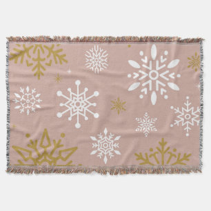 Snow Flakes 18 Throw Blanket