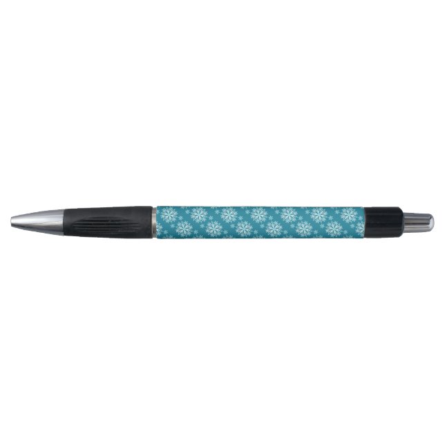Snow Flakes Aqua White (Front)