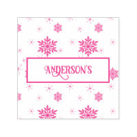 Snow Flakes | Custom Family Name