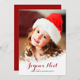 Snow Flurry Photo Holiday Card