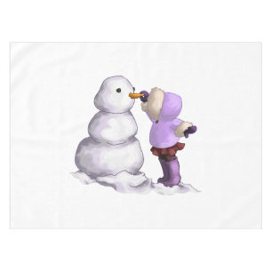 Snow Friend Tablecloth