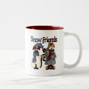 Snow Friends Tshirts and Gifts Two-Tone Coffee Mug