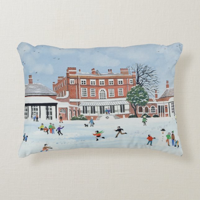Snow Fun 1991 Decorative Cushion (Front)
