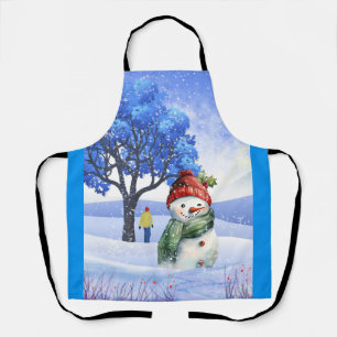 SNOW FUN ON A WINTER DAY APRON