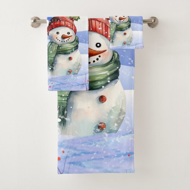 SNOW FUN ON A WINTER DAY BATH TOWEL SET (Insitu)