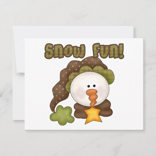 Snow  Fun One Tshirts and Gifts (Front)