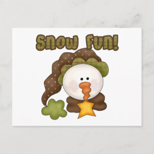 Snow  Fun One Tshirts and Gifts Postcard