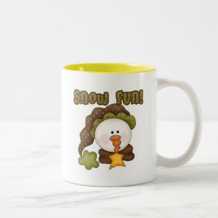 Snow Fun One Tshirts and Gifts Two-Tone Coffee Mug