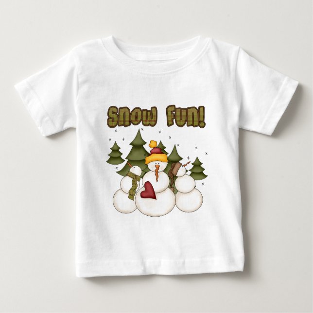 Snow Fun Two Tshirts and Gifts (Front)
