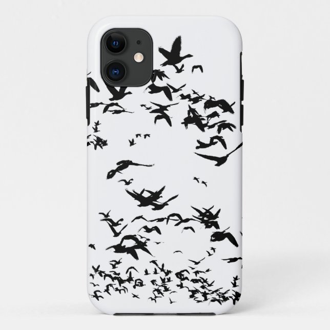 Snow Geese Birds Wildlife Animals Flying Case-Mate iPhone Case (Back)