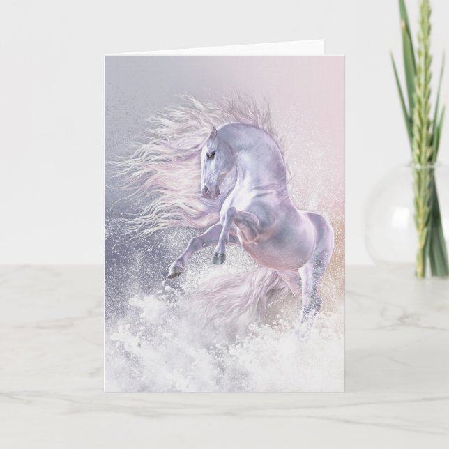 Snow Ghost Greeting Card (Front)