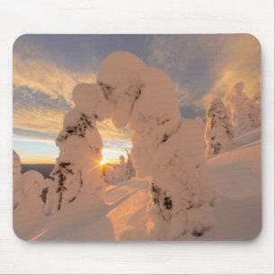 Snow Ghosts In The Whitefish Range Mouse Pad