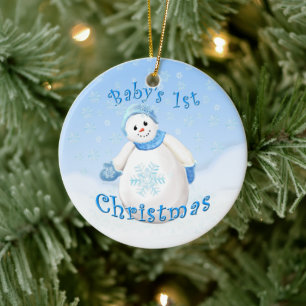 Snow Girl Baby's First Christmas Keepsake Ornament