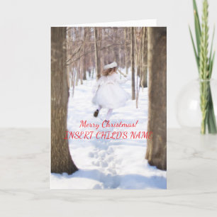 SNOW GIRL CHRISTMAS CARD