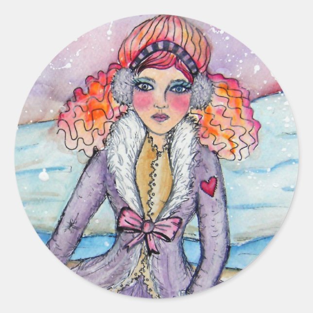 Snow Girl Sticker (Front)