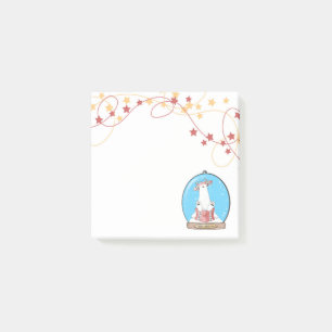Snow Globe Christmas Polar Bear Post-It Notes