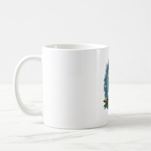 Snow Globe Dragonfly Coffee Mug (Left)