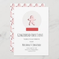 Snow Globe Gingerbread House Decorating Party