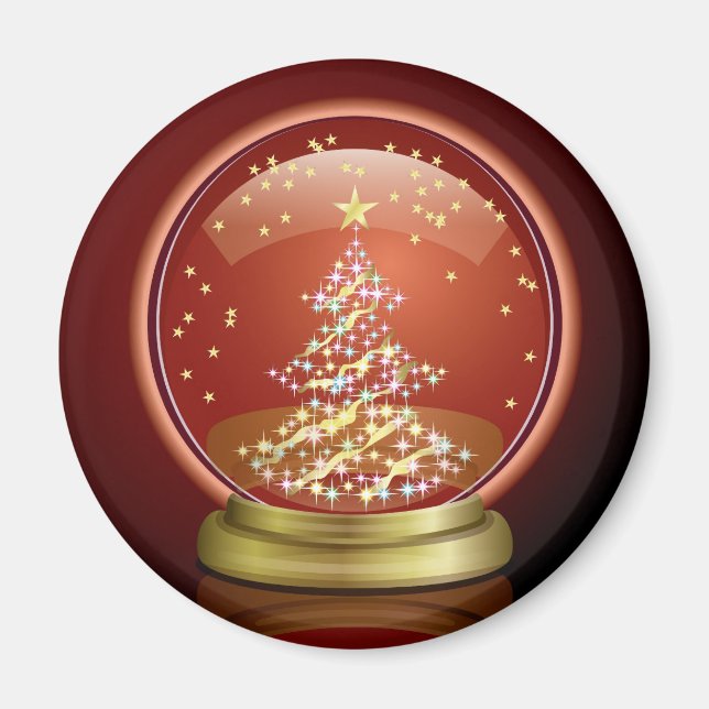 Snow Globe Magnet (Front)