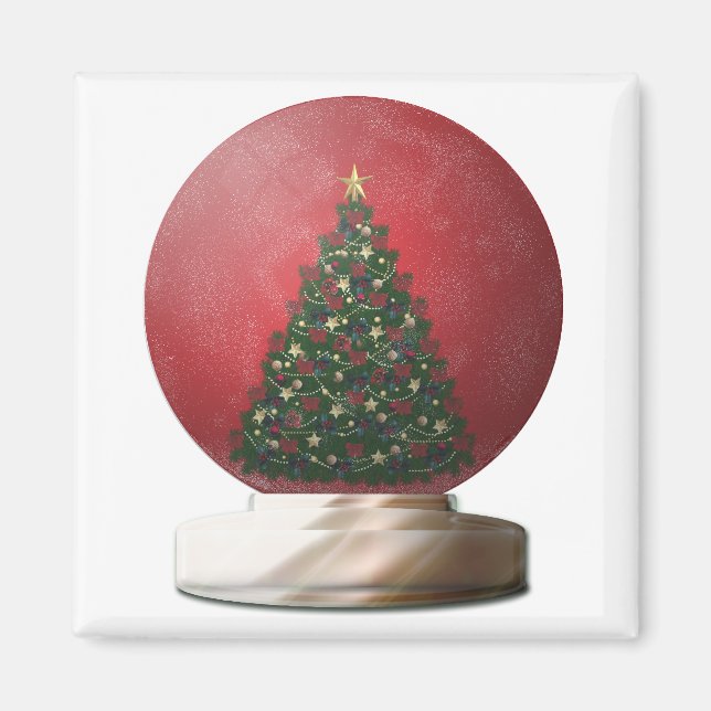 Snow Globe Magnet (Front)