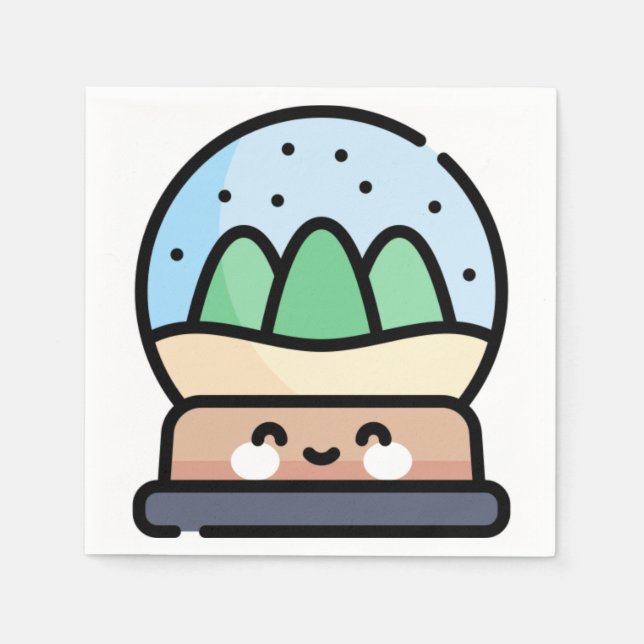 snow globe napkin (Front)