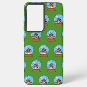 Snow Globe with Cute Sparrow Playing Soccer Samsung Galaxy Case