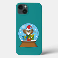 Snow Globe with Santa Claus Owl