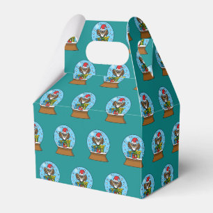 Snow Globe with Santa Claus Owl Favour Box