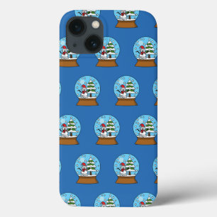 Snow Globe with Snowman and Pine Tree iPhone 13 Case